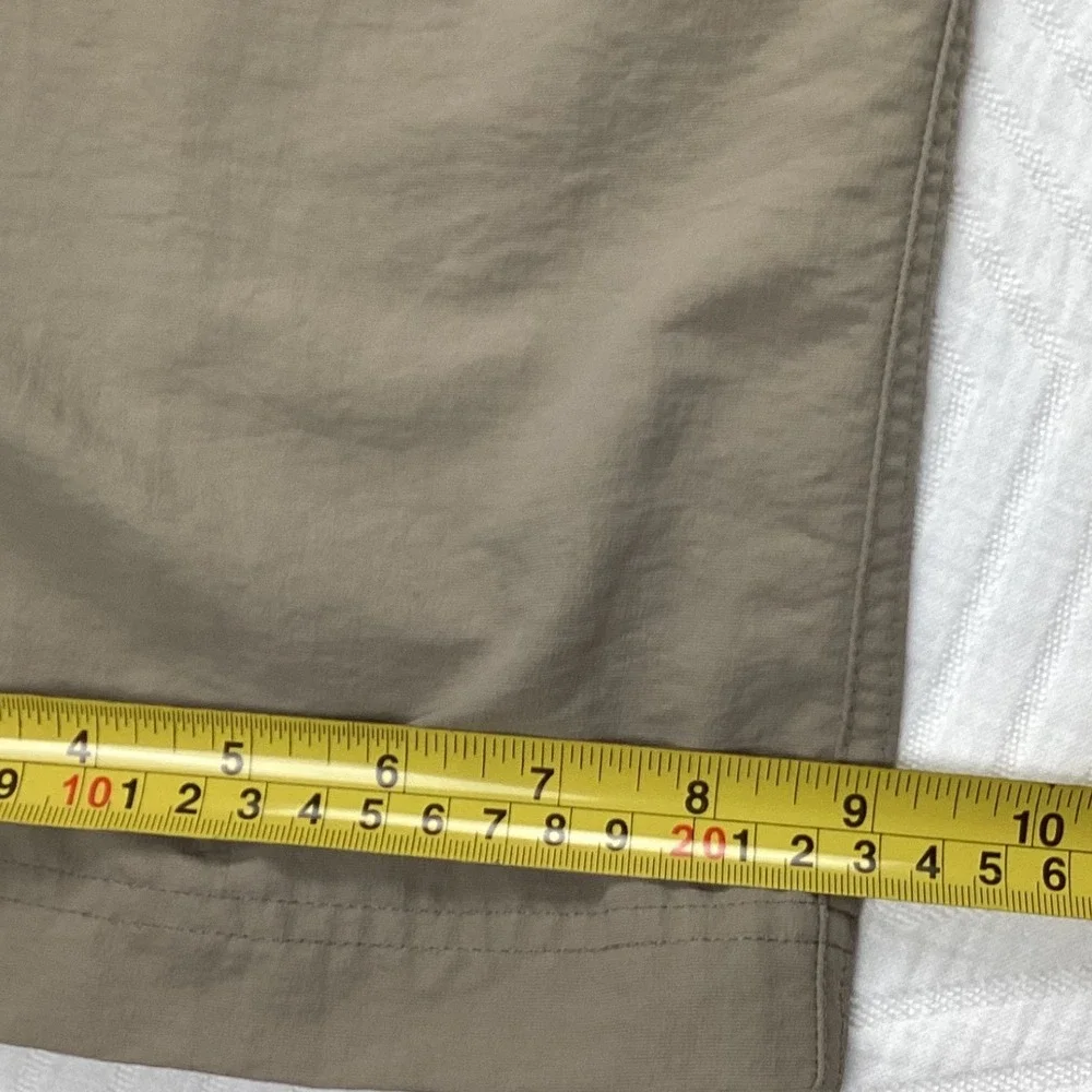 The North Face Mens Khaki Nylon Outdoor Hiking Cargo Pants Size‎ 36